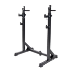 Commercial Squat Rack Adjustable Pair Fitness Exercise Weight Lifting Gym Barbell Stand