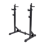 Commercial Squat Rack Adjustable Pair Fitness Exercise Weight Lifting Gym Barbell Stand - 45-Degree Angle