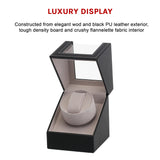 Automatic Watch Winder Display Box Case Motor Rotation Storage PU Leather - Extra Image