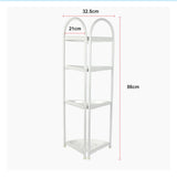 Shower Corner Shelf White Caddy Bathroom Shelves Organiser Bath Storage Rack 4 - Extra Image