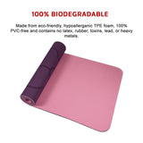 8mm TPE Yoga Mat Exercise Fitness Gym Pilates Non Slip Dual Layer - Extra Image
