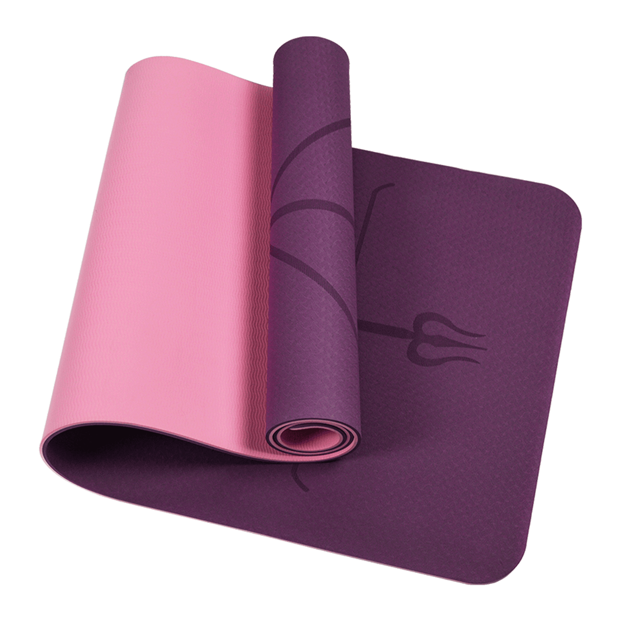 8mm TPE Yoga Mat Exercise Fitness Gym Pilates Non Slip Dual Layer