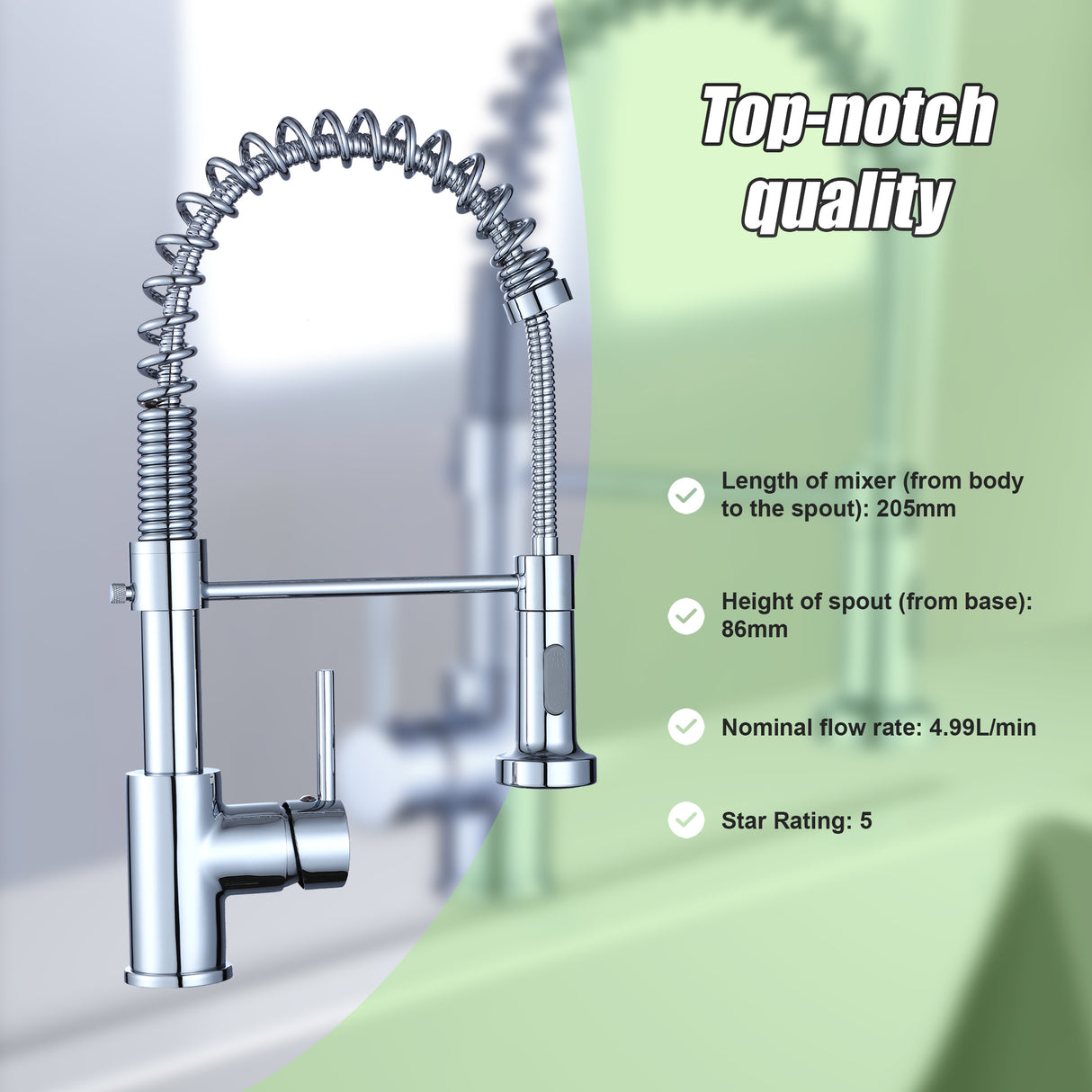Basin Mixer Tap Faucet w/Extend -Kitchen Laundry Sink