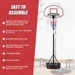 Basketball Ring Hoop Height Adjustable Portable Set