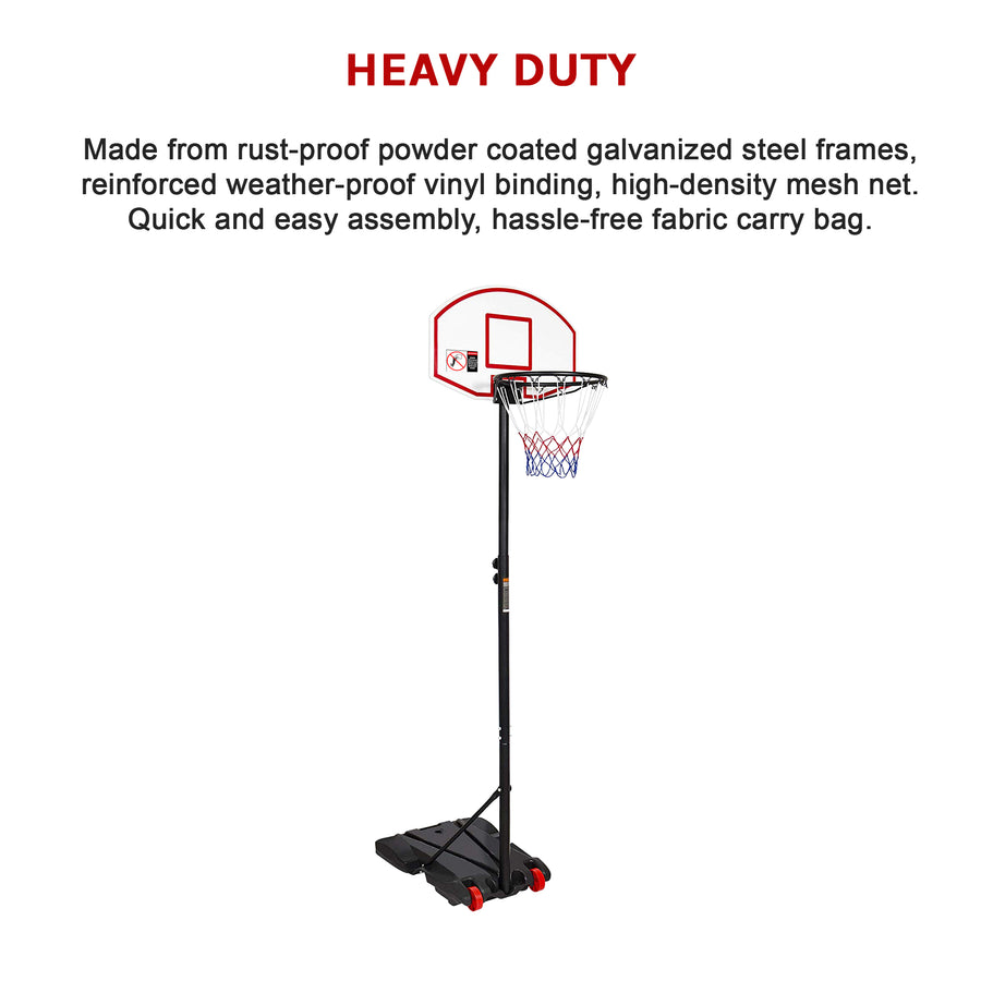 Basketball Ring Hoop Height Adjustable Portable Set