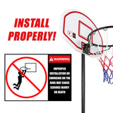 Basketball Ring Hoop Height Adjustable Portable Set - Extra Image