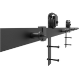 1.8m Sliding Barn Door Hardware Heavy Duty Sturdy Kit - Side View