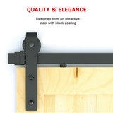 1.8m Sliding Barn Door Hardware Heavy Duty Sturdy Kit - Low Angle