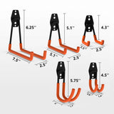 12-Pack Wall Mount Garage Hooks Tool Storage Workshop Organiser Heavy Duty Steel