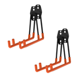 12-Pack Wall Mount Garage Hooks Tool Storage Workshop Organiser Heavy Duty Steel - Side View