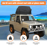 458 Litre Large Car Cargo Travel Rain Proof Roof Top Bag Storage Carrier Box - Top-Down View