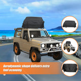 458 Litre Large Car Cargo Travel Rain Proof Roof Top Bag Storage Carrier Box - Rear View