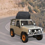 458 Litre Large Car Cargo Travel Rain Proof Roof Top Bag Storage Carrier Box - Close-Up Angle