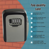 Commercial Grade Lock Wall Mounted Key Safe Storage Lock Box security - Low Angle