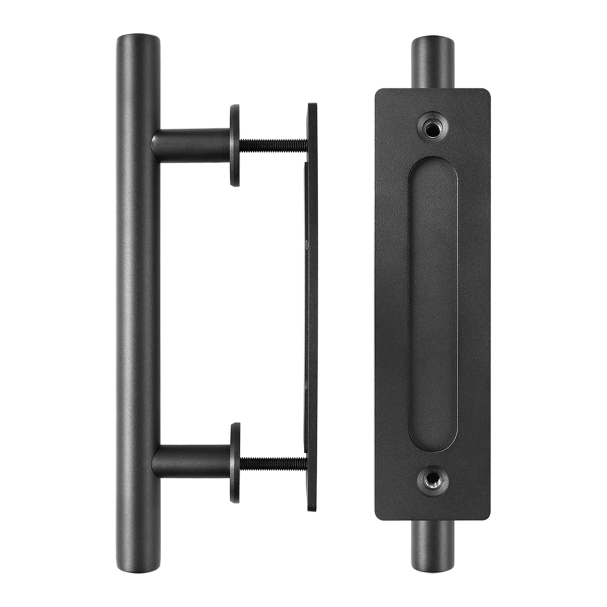 Carbon Steel Door Handle & Flush Pull Wood Door Gate Hardware 12"