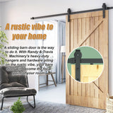 1.8m Sliding Barn Door Hardware - 45-Degree Angle