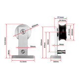 Sliding Barn Door Hardware Stainless Steel - Extra Image