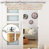 Sliding Barn Door Hardware Stainless Steel - Close-Up Angle