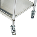 3 Tiers Food Trolley Cart Stainless Steel Utility Kitchen Dining Service