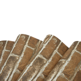 Wallpaper Faux Brick Wall Paper Roll - Top-Down View
