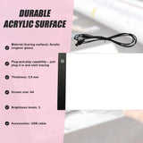 A4 LED Light Box Tracing Board Art Design Stencil Tattoo Copy Drawing Pad - Extra Image