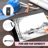 A4 LED Light Box Tracing Board Art Design Stencil Tattoo Copy Drawing Pad - Low Angle