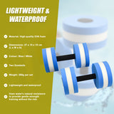 2x Water Aerobics Dumbbell EVA Aquatic Barbell Aqua Fitness - Close-Up Angle