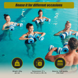 2x Water Aerobics Dumbbell EVA Aquatic Barbell Aqua Fitness - Low Angle