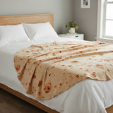 Tortilla Blanket Burrito 180cm Blanket Throw Rug - Side View