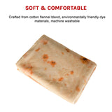 Tortilla Blanket Burrito 180cm Blanket Throw Rug - Close-Up Angle