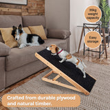 Dog Ramp Pet Ramp Adjustable Heights Portable - Rear View