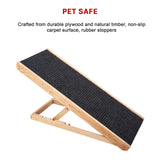 Dog Ramp Pet Ramp Adjustable Heights Portable - Close-Up Angle