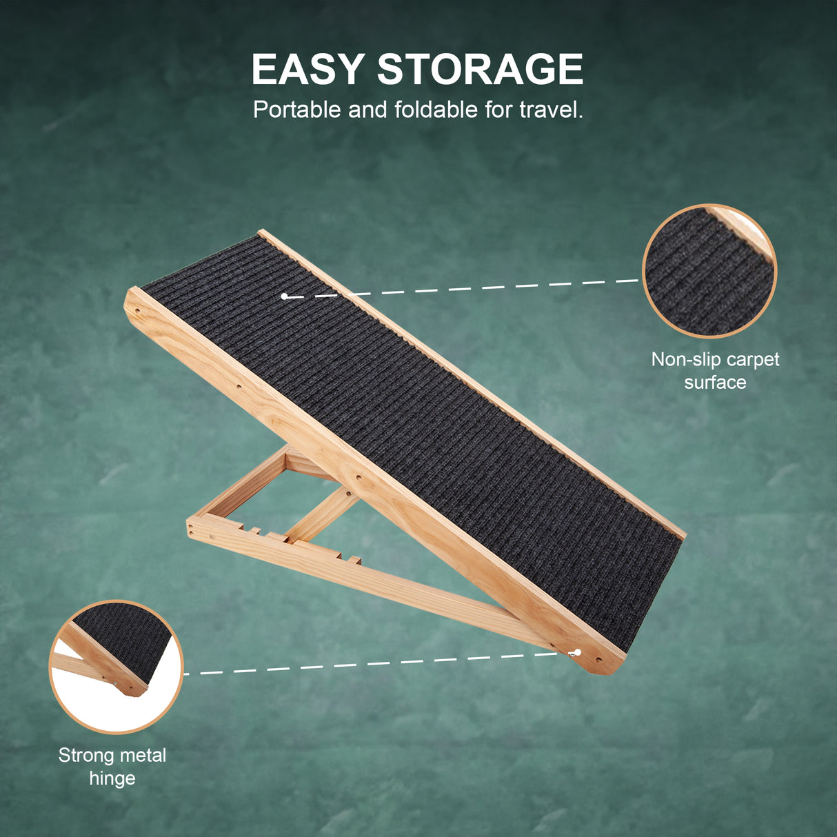 Dog Ramp Pet Ramp Adjustable Heights Portable