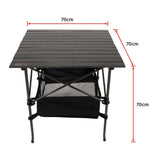 Folding Collapsible Camping Table Caravan RV Heavy Duty Steel & Aluminium - Extra Image