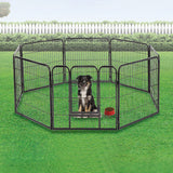8 Panel Heavy Duty Pet Dog Playpen Puppy Exercise Fence Enclosure Cage - Front View