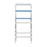 Storage Shelves Shelf 3 Tier Rack Portable Laundry Stand Unit Organiser - Rear View