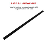 2.4m (8FT) Gymnastics Folding Balance Beam Black Synthetic Suede - Extra Image