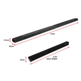 2.4m (8FT) Gymnastics Folding Balance Beam Black Synthetic Suede - Extra Image