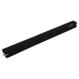 2.4m (8FT) Gymnastics Folding Balance Beam Black Synthetic Suede - Side View