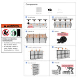 12 Cube Wire Grid Organiser Bookcase Storage Cabinet Wardrobe Closet White