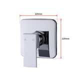 Shower Bath Mixer Tap Bathroom WATERMARK Approved - Chrome - Extra Image