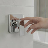 Shower Bath Mixer Tap Bathroom WATERMARK Approved - Chrome - 45-Degree Angle