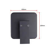 Shower Bath Mixer Tap Bathroom WATERMARK Approved - Electroplated Matte Black - Extra Image