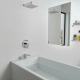 Shower Bath Mixer Tap Bathroom WATERMARK Approved - Chrome - Top-Down View