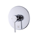Shower Bath Mixer Tap Bathroom WATERMARK Approved - Chrome - 45-Degree Angle