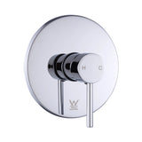 Shower Bath Mixer Tap Bathroom WATERMARK Approved - Chrome - Close-Up Angle