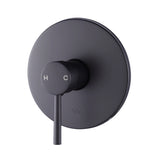 Shower Bath Mixer Tap Bathroom Electroplated Matte Black - 45-Degree Angle