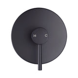 Shower Bath Mixer Tap Bathroom Electroplated Matte Black
