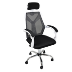 Office Chair &ndash; Ergonomic Mesh Back Computer Desk White Chair with Padded Foam Seat