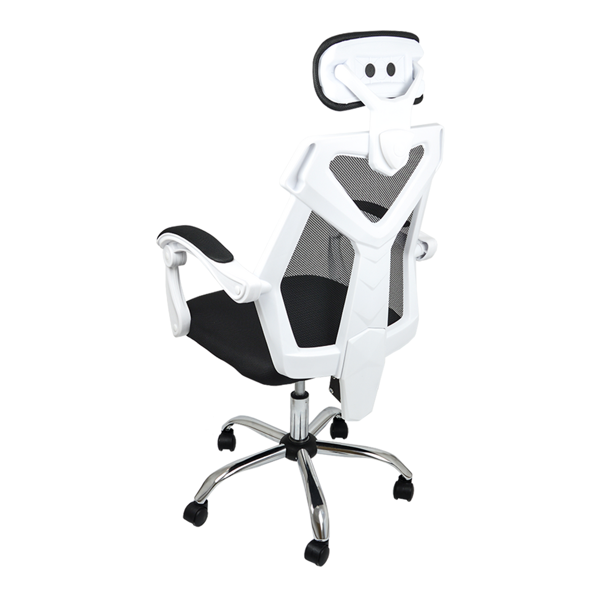 Office Chair &ndash; Ergonomic Mesh Back Computer Desk White Chair with Padded Foam Seat